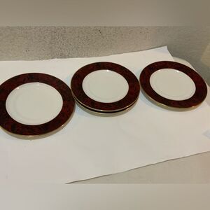 Hallmark Home Collection Sakura Rimmed appetizers plates set of 4